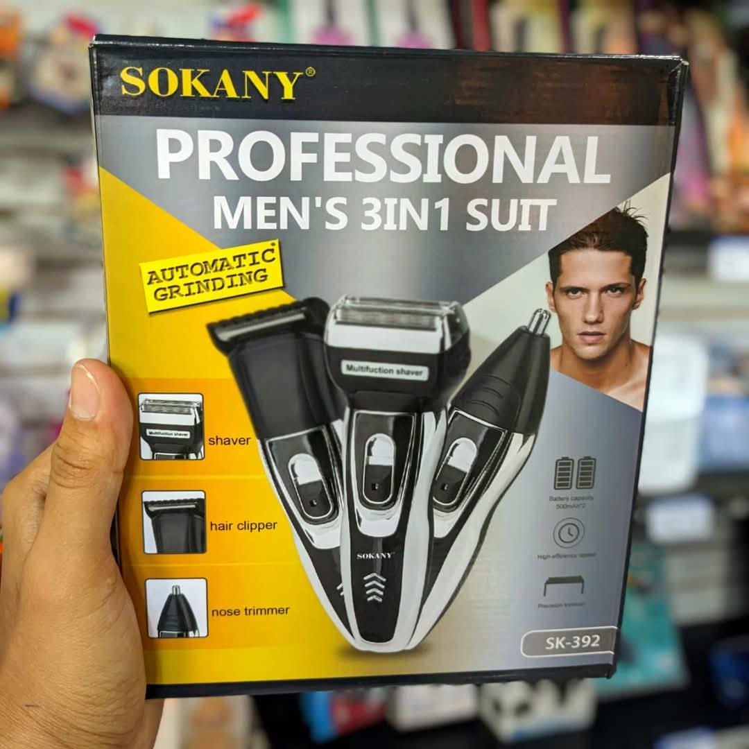 Sokany® 3 en 1 – Rasuradora Eléctrica para Hombres