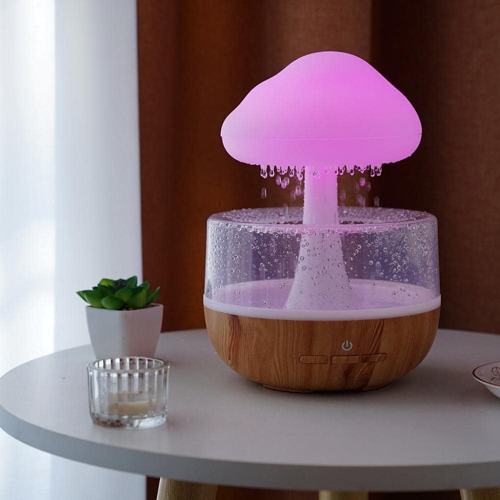 YangCloud® – Difusor de Nube de Lluvia | Humidificador y Luz Nocturna ASMR