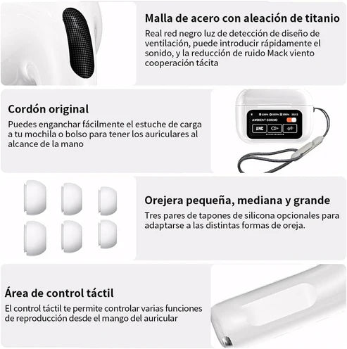 YangSound® - Audífonos AirPods con pantalla táctil