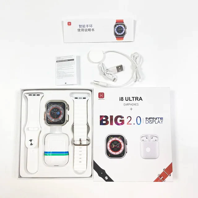 Smart Watch I8 Ultra con audífonos gratis