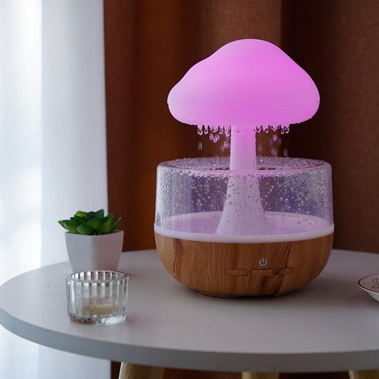 YangCloud® – Difusor de Nube de Lluvia | Humidificador y Luz Nocturna ASMR