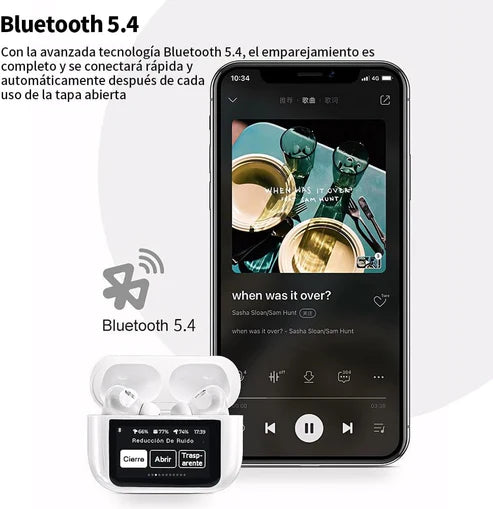 YangSound® - Audífonos AirPods con pantalla táctil