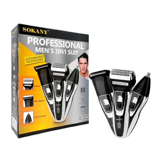 Sokany® 3 en 1 – Rasuradora Eléctrica para Hombres