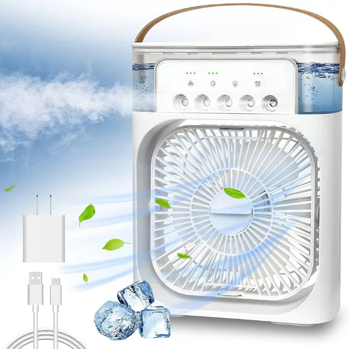 ArcticBreeze® – Ventilador Portátil con Hielo Tipo Aire Acondicionado